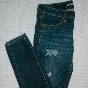 Dark Ripped Skinny Jeans